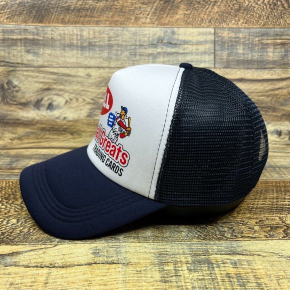 Swell Baseball Trading Cards Mens Trucker Hat Navy Snapback 50s Logo Ball Cap - Picture 4 of 8